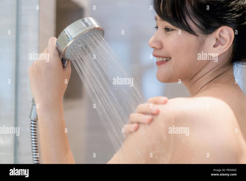 Asian Girls Taking A Shower