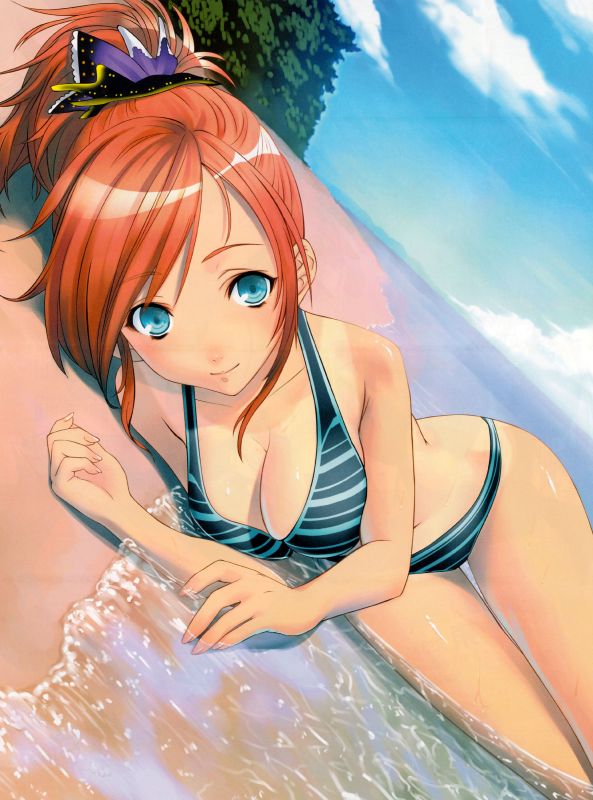 typical anime girl in bikini
