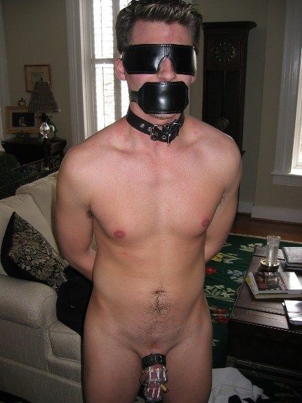 gay male bondage dildo