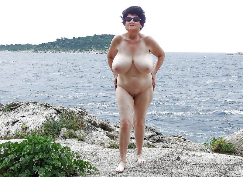 huge titties nude at beach