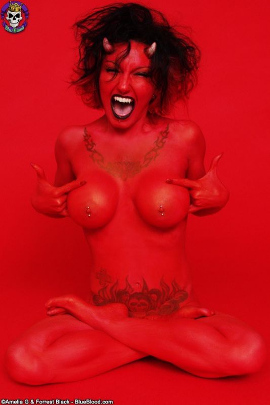 red devil girl