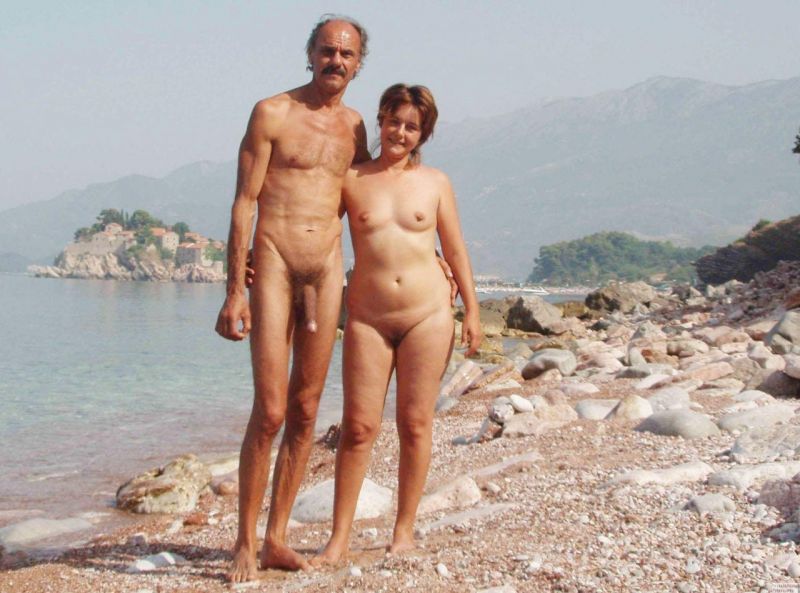 beach undressed nude