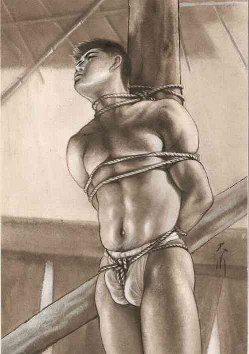 male bondage sex art