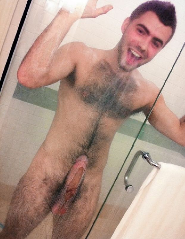 men naked in shower wallpaper
