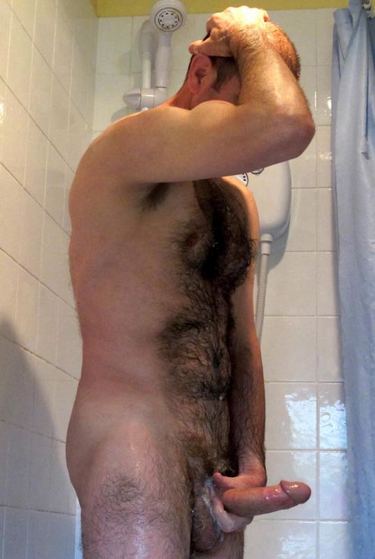 naked male shower gif