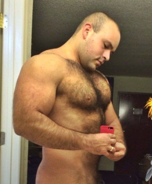naked muscle guys hard