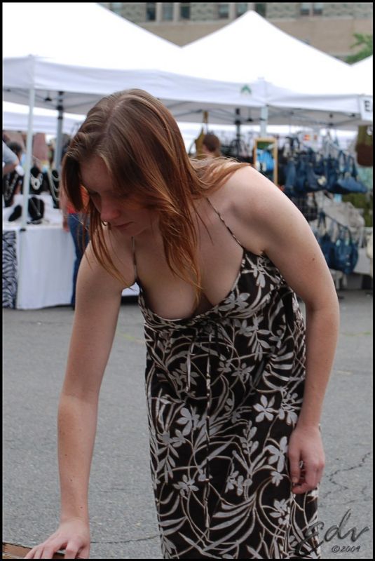 braless dress boobs nude