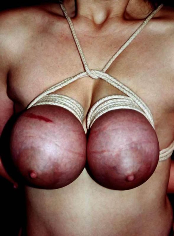 breast bondage big tit milf cum
