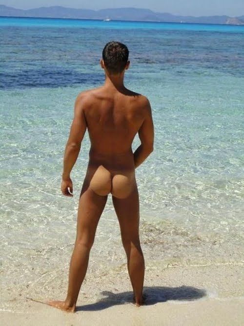 nude on nude beach man