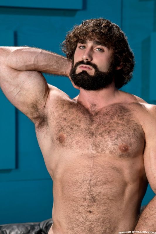 hairy muscle cum