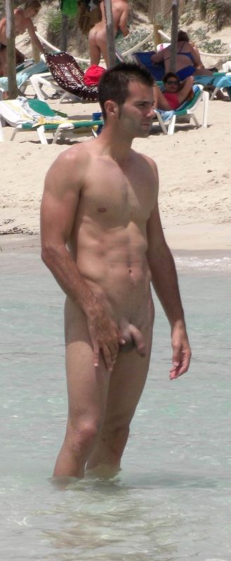 gay nude beach boner
