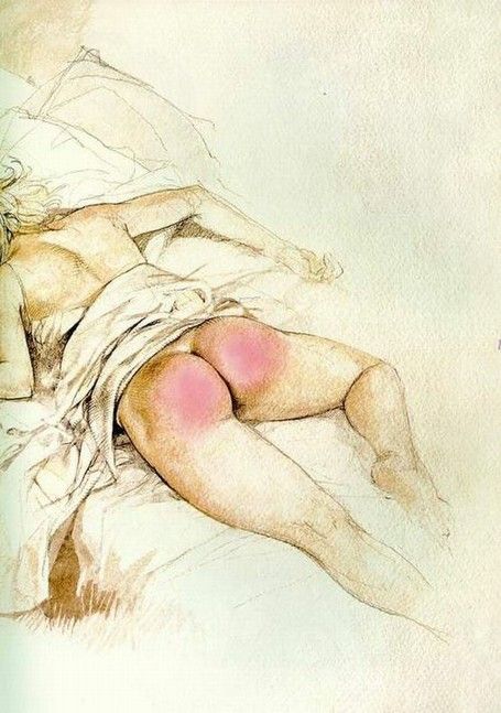 anus spanking art