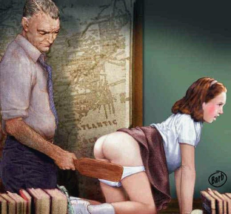 naughty spanking art