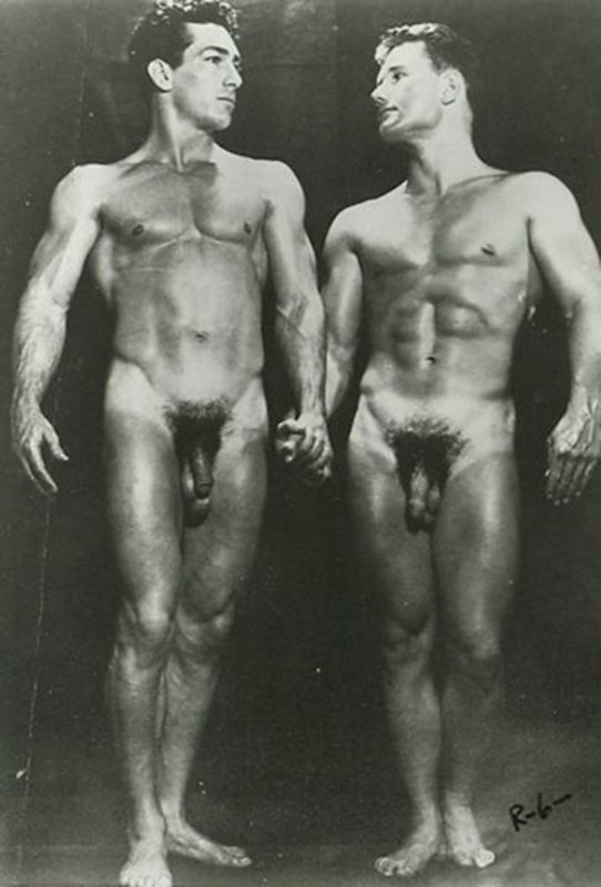 vintage naked men cum