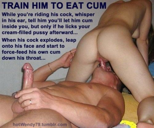 eat his cum for me