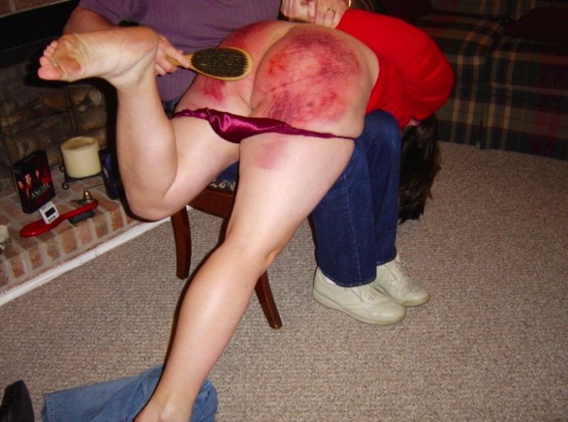 femdom spanking over knee