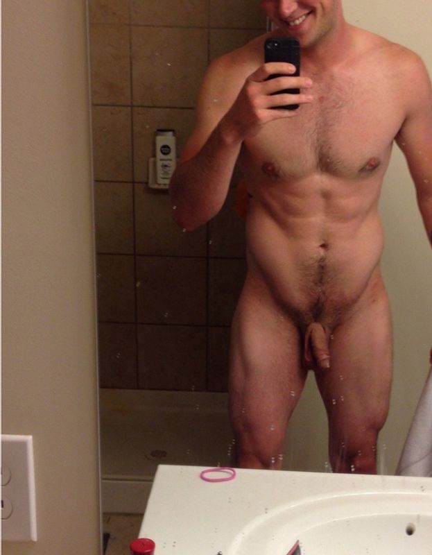 big cock after shower selfie