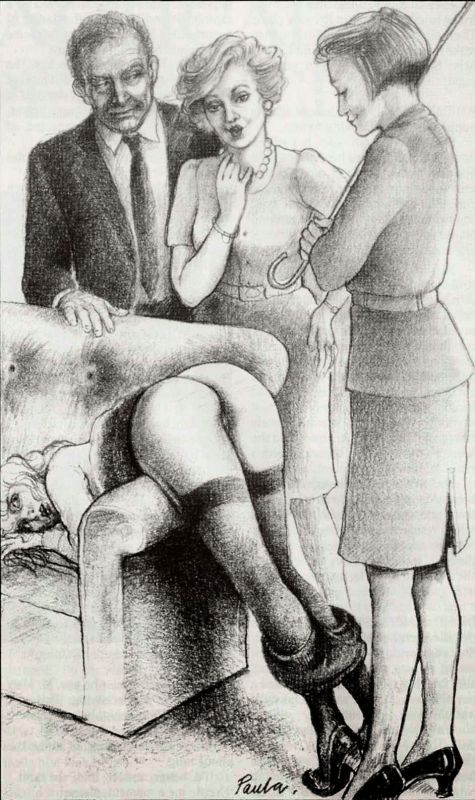 male spanking art