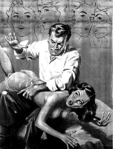 naughty spanking art