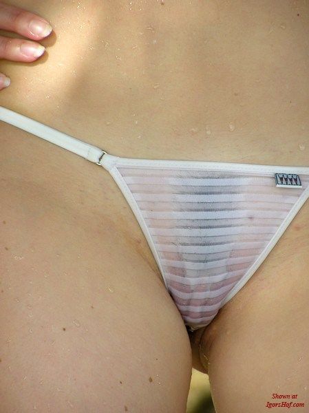 wet see through underwear pussy