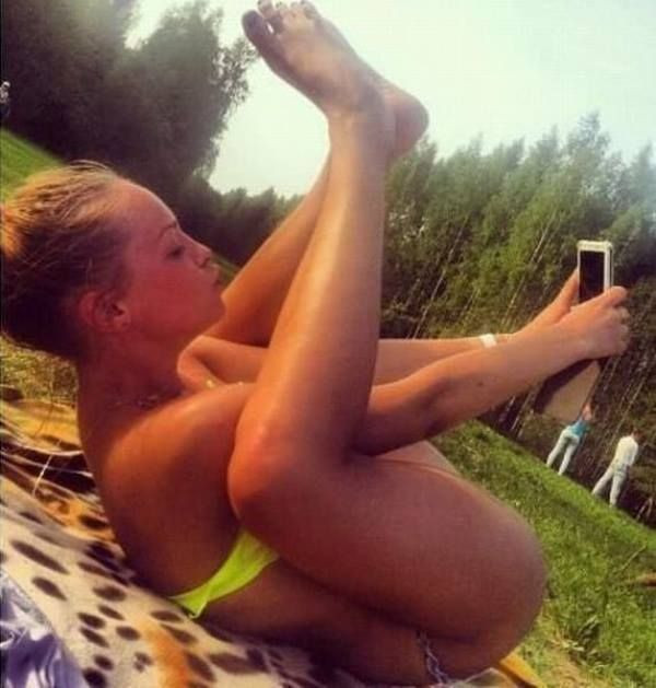 hot nude beach selfies
