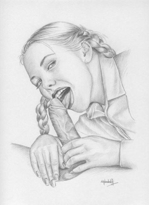 Vintage Porn Drawings - Vintage Girls Tumblr Drawing - Sexdicted