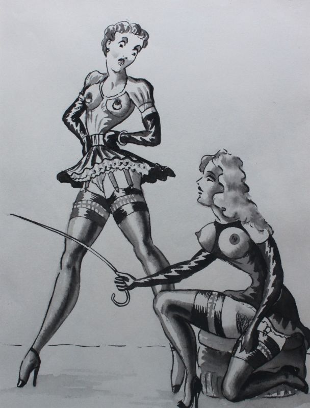 men in bondage femdom art