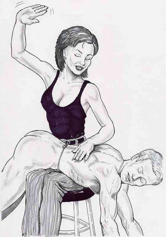 naked women spanking men gifs