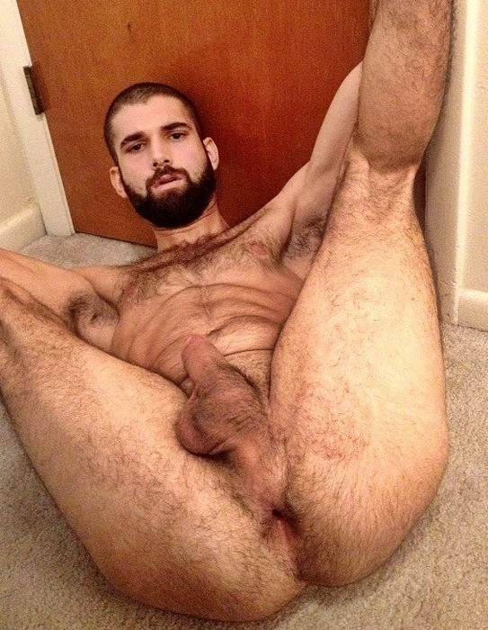 naked hairy men with pubes