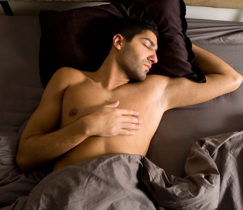 naked gay men having sex in bed