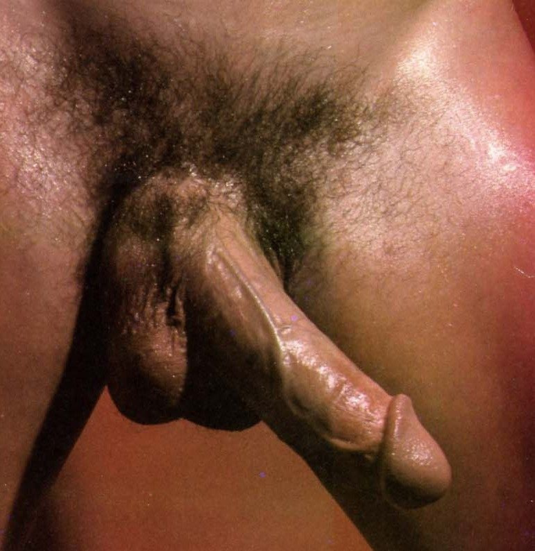 dripping hairy cock and balls