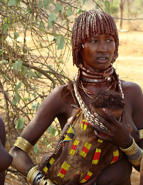african village woman