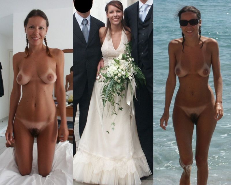 bride pregnant before and after pics