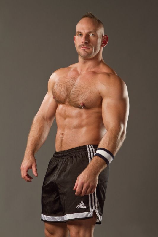 shirtless hairy muscle