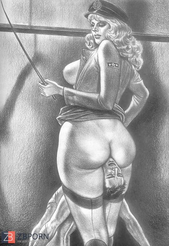 bbw femdom spanking art