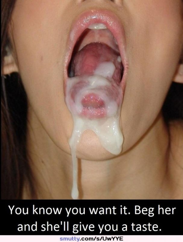 hot women mouth full of cum