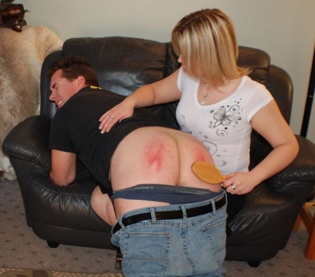 spanking on lap erections