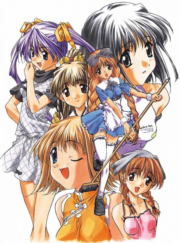four anime girls