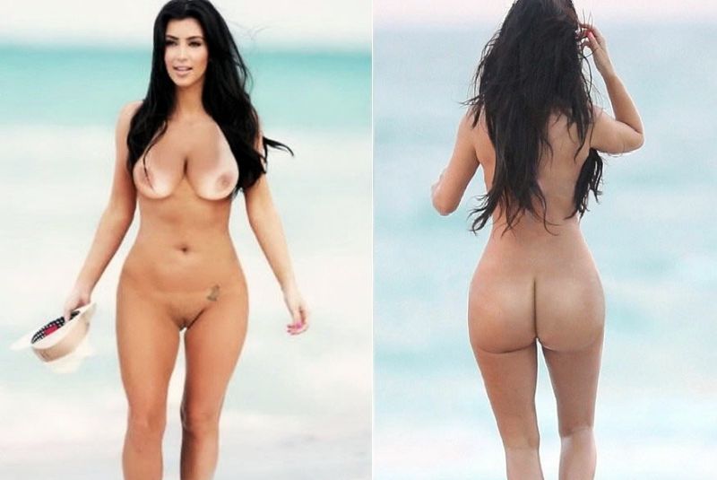 kim kardashian front and back