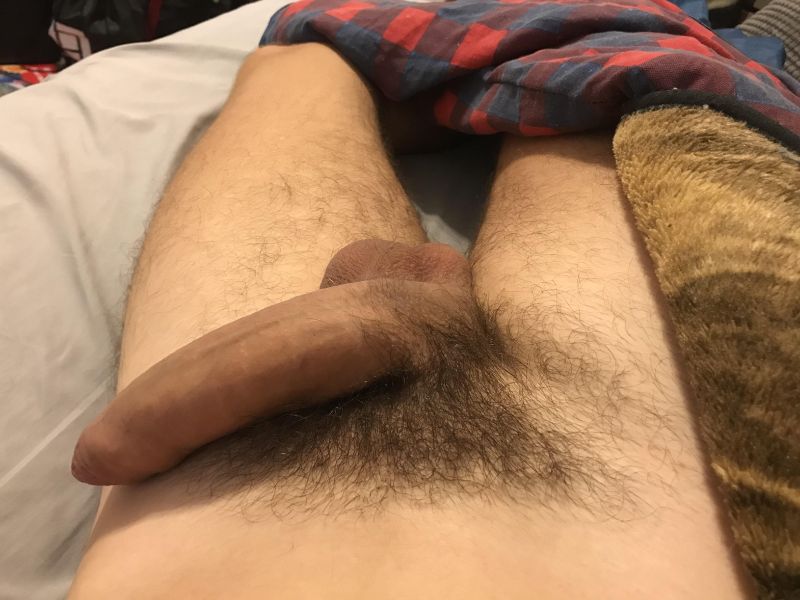 huge uncut cock solo