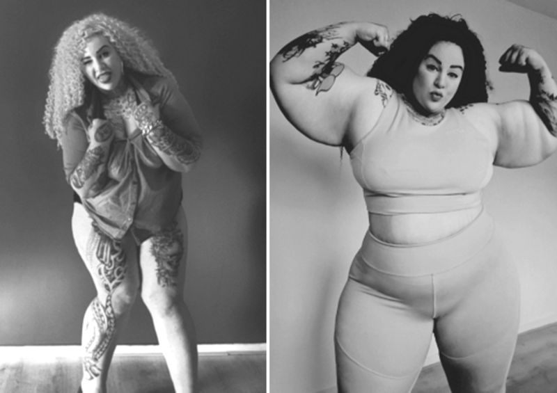 thick curvy body type