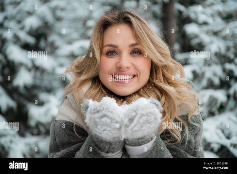 girl in winter blond