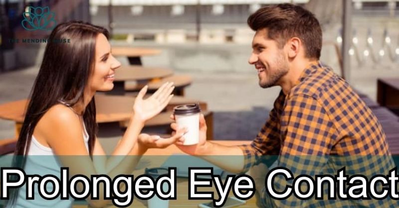 two people making eye contact