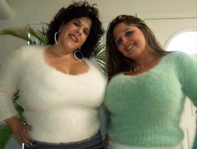 celebrities in mohair sweater