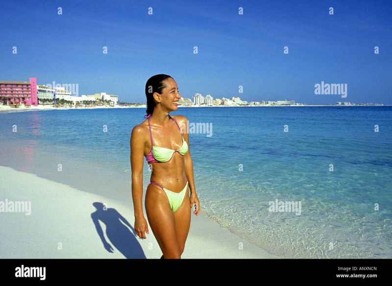 mexican girl in a beach chair