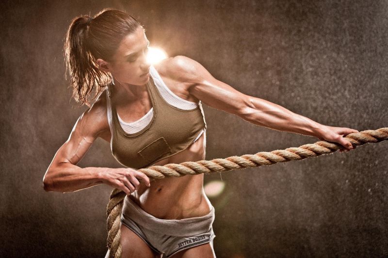 slightly muscly women