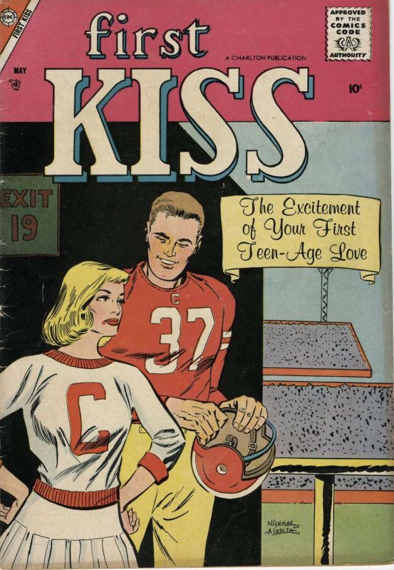 comic book kissing