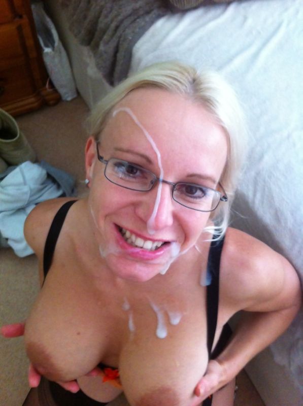 amateur cum on my glasses
