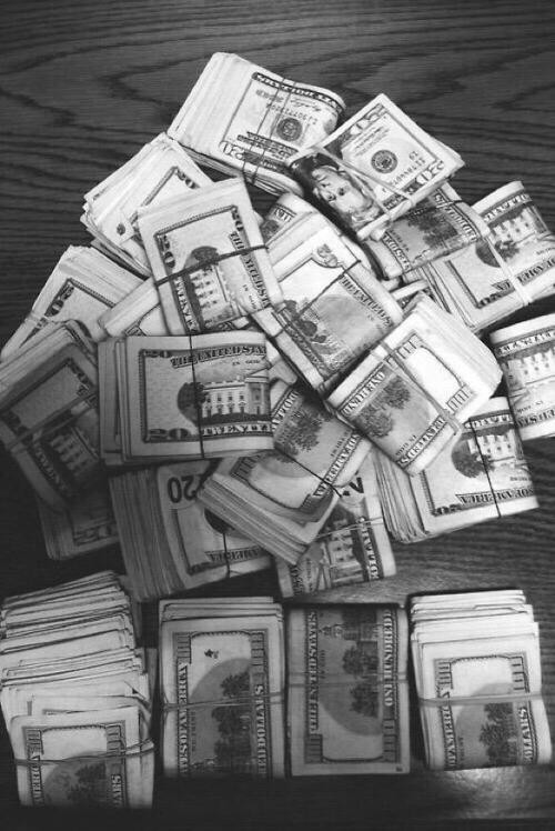 bundle of money tumblr