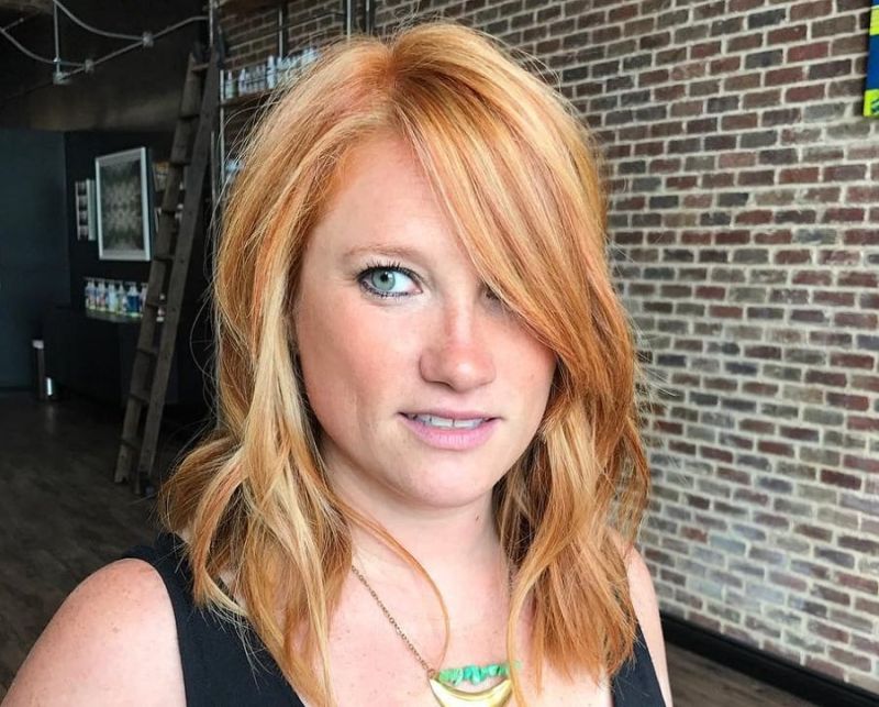 strawberry blonde ombre